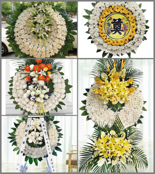 浙江省宁波宁海县越溪乡信干山村花圈速递